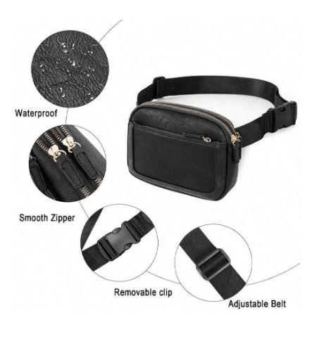 Black Fanny Pack/Crossbody Bag