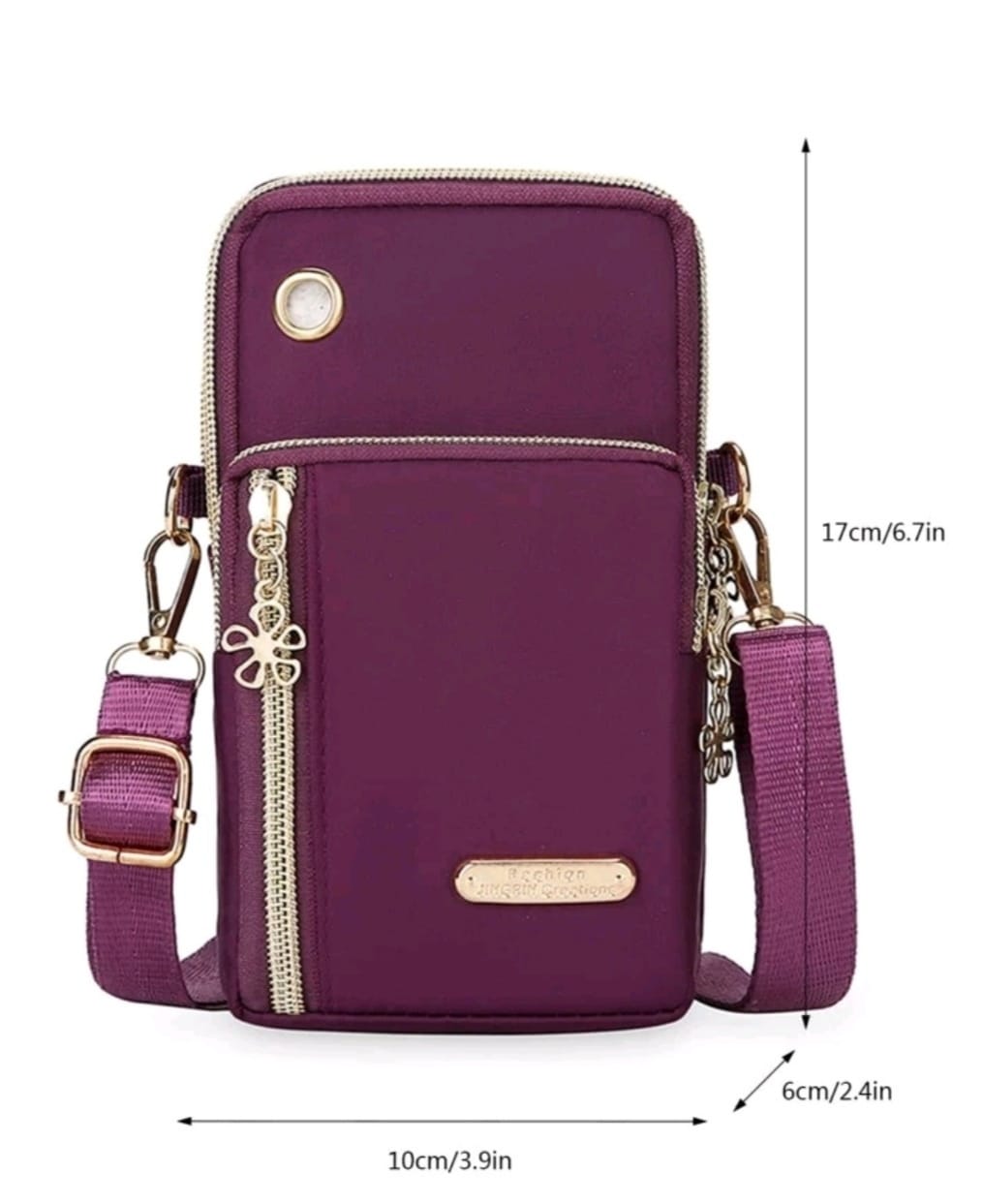 Purple Mobile Phone Crossbody Bag