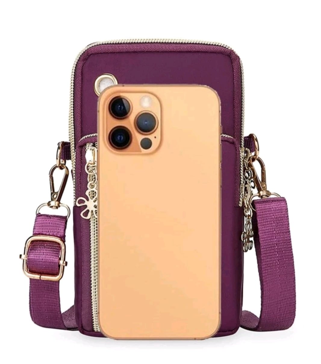 Purple Mobile Phone Crossbody Bag