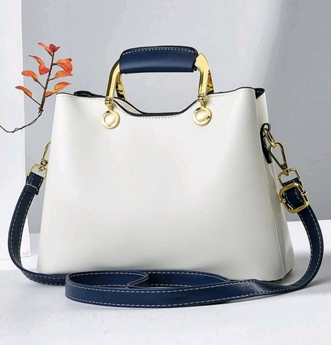 Colorblock Bag with Letter Pattern and Pendant Decor