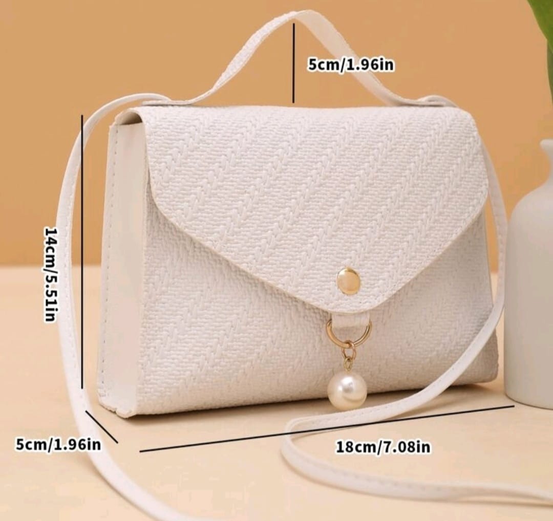 White Petit Shoulder Strap and Handbag