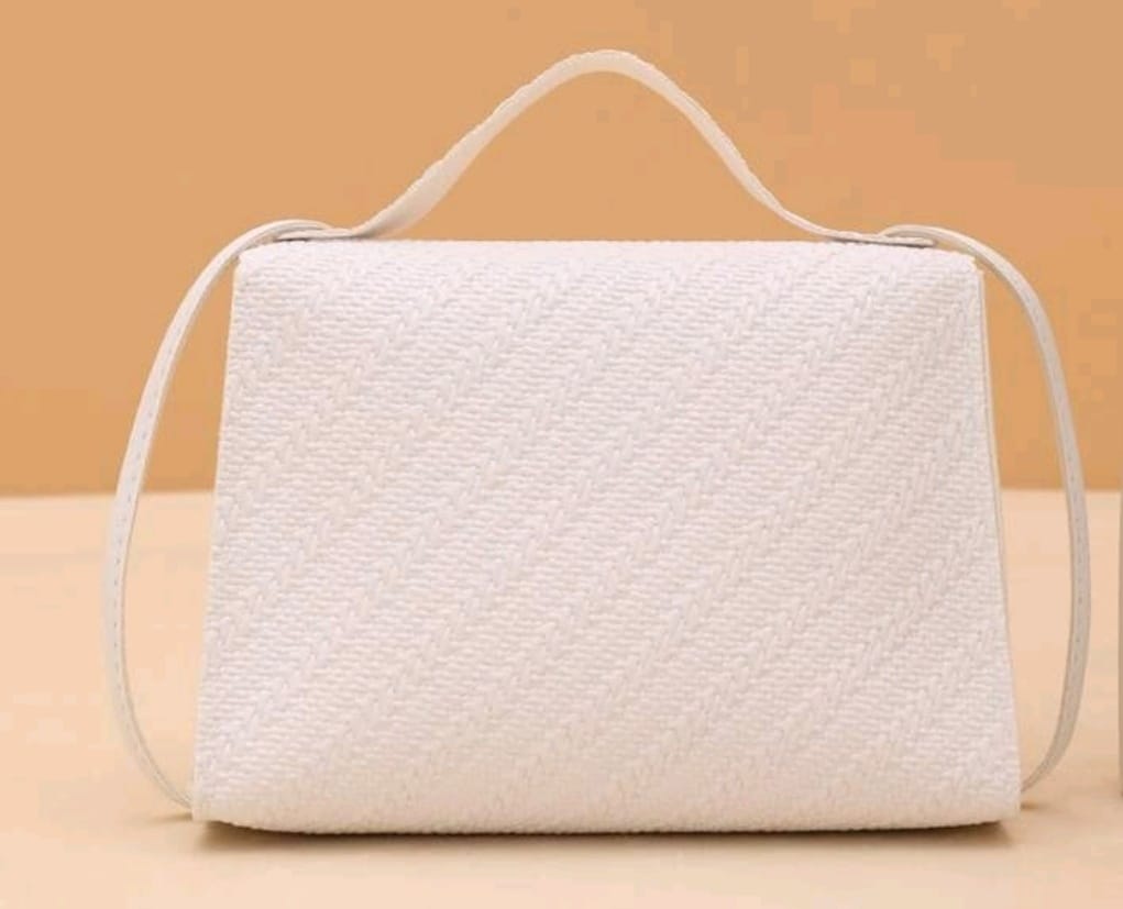 White Petit Shoulder Strap and Handbag