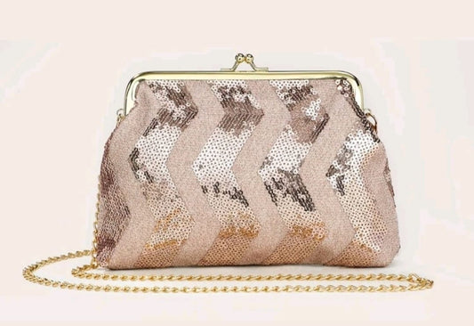 Sequins Decor Chain Novelty Bag