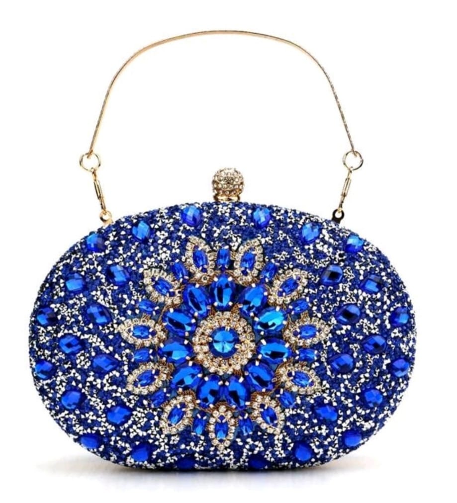 Crystal-studded Evening Bag