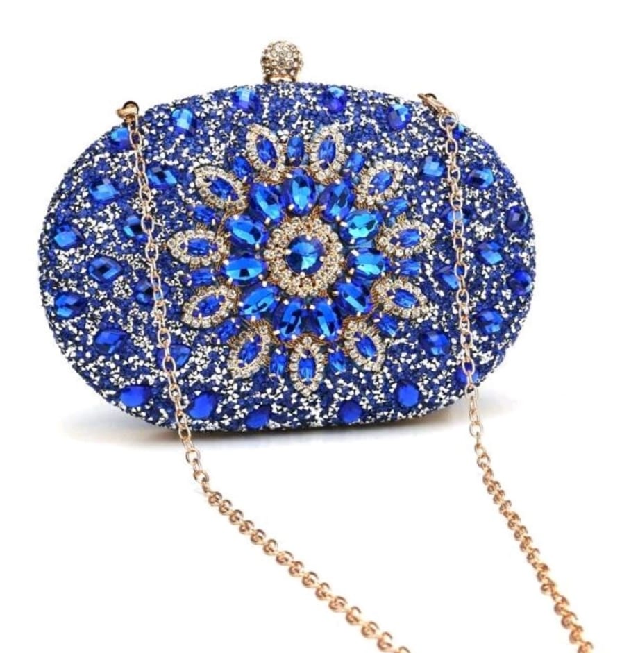 Crystal-studded Evening Bag