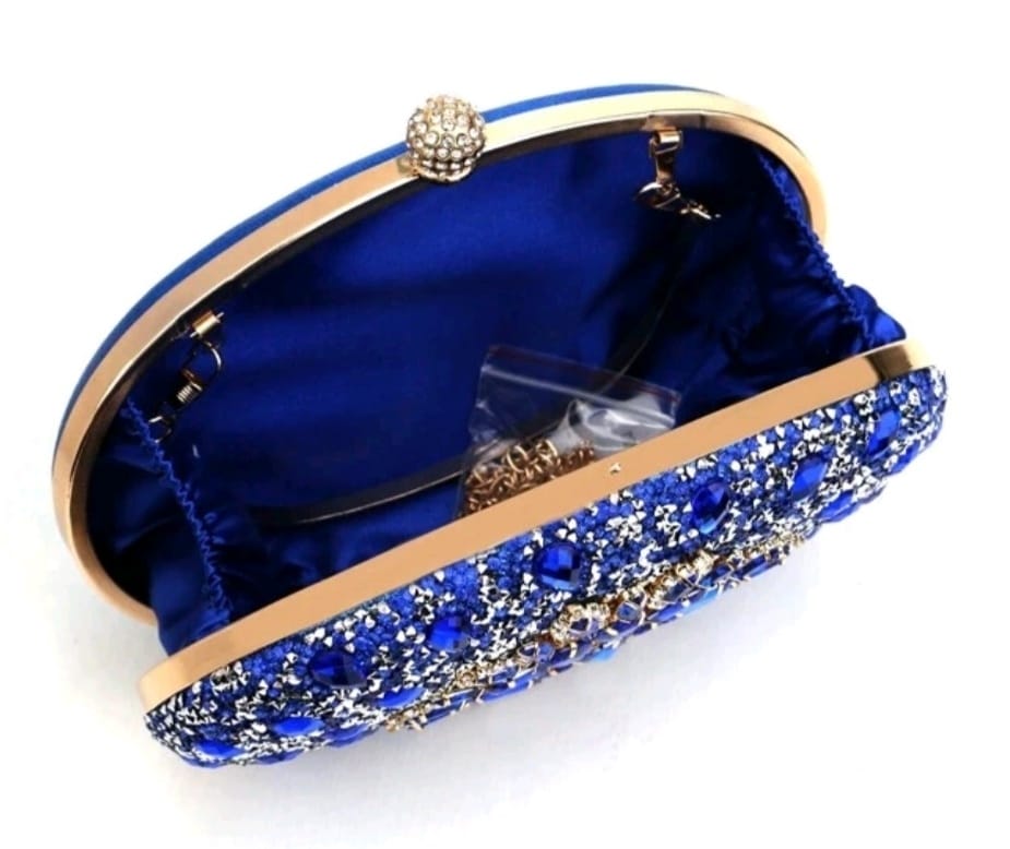 Crystal-studded Evening Bag